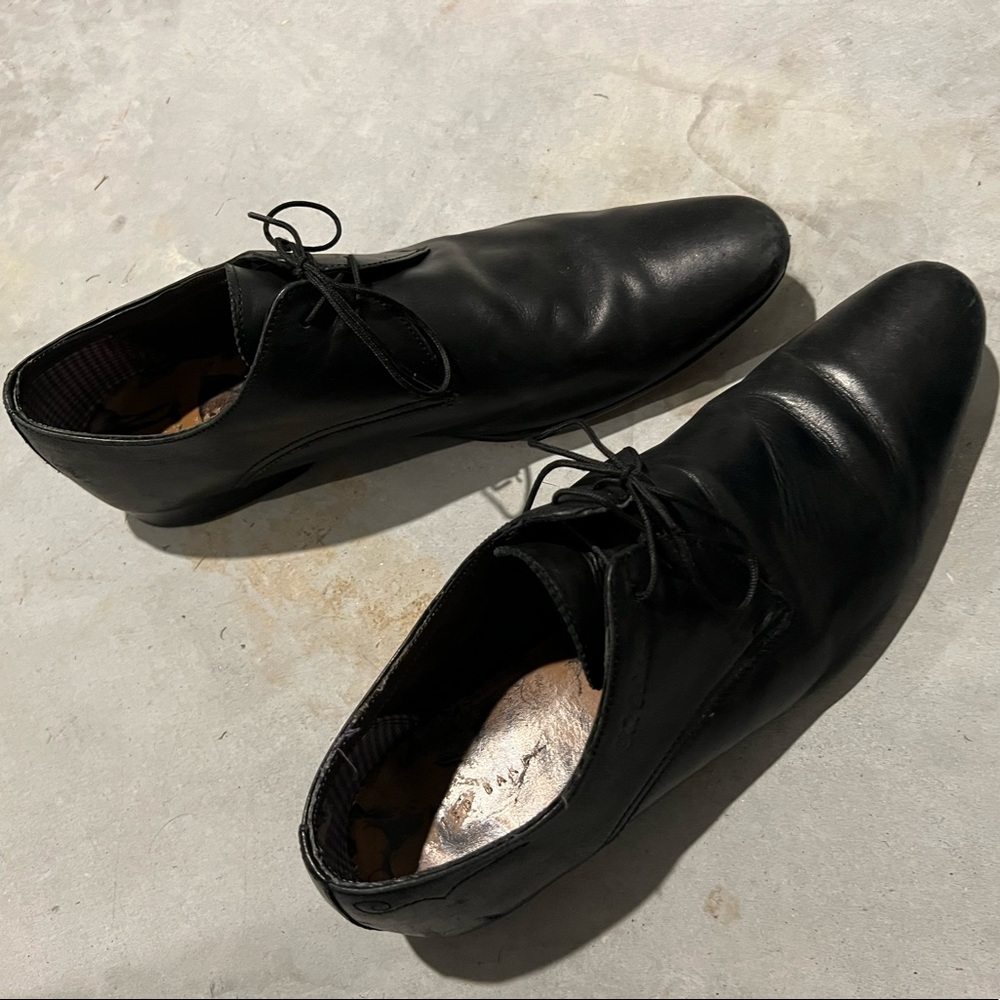 Ted Baker black fancy mens dress shoes 11